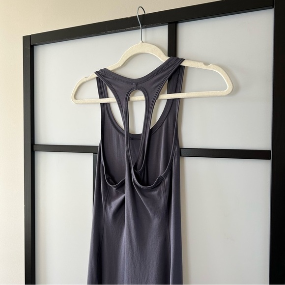 [S] 2019 Lululemon Restore and Revitalize Maxi Dress In Moonwalk Grey Purple - Picture 8 of 9